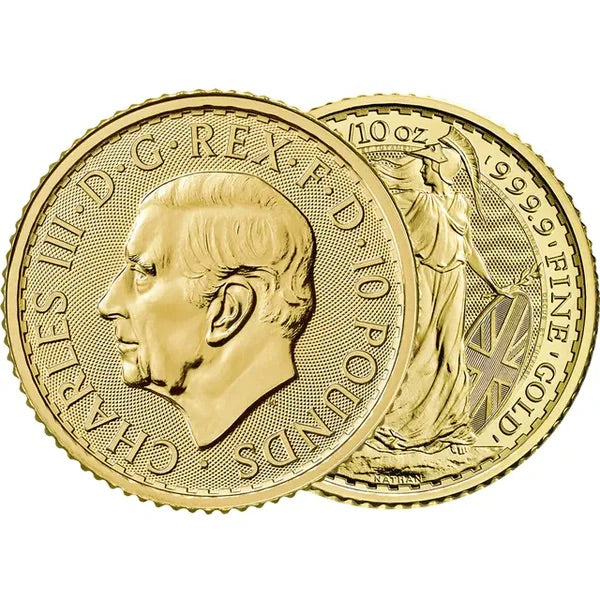 KING CHARLES 2023 1/10TH OUNCE GOLD BRITANNIA COIN