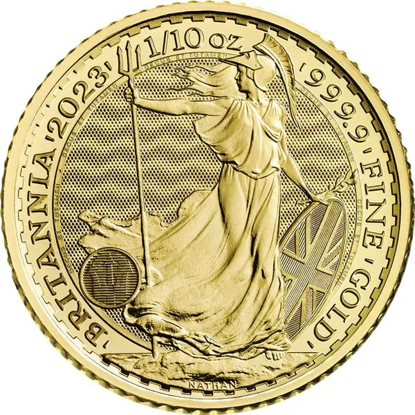 KING CHARLES 2023 1/10TH OUNCE GOLD BRITANNIA COIN