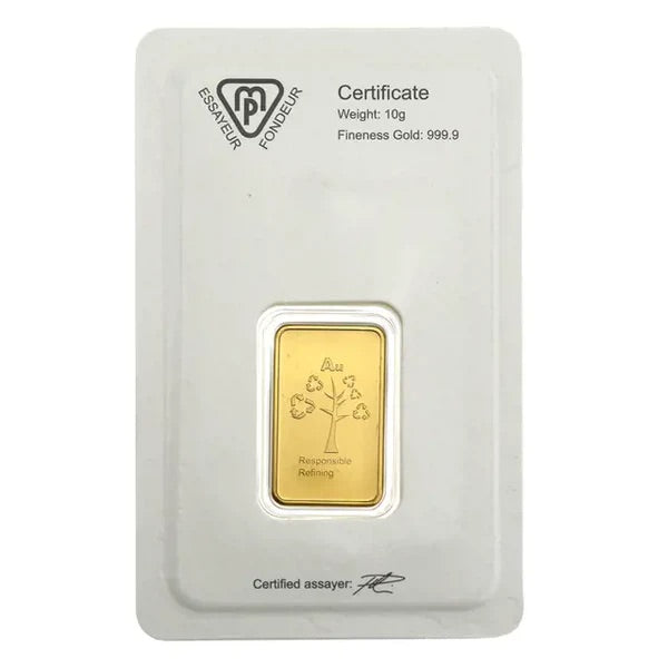 METALOR 10G STAMPED GOLD BAR