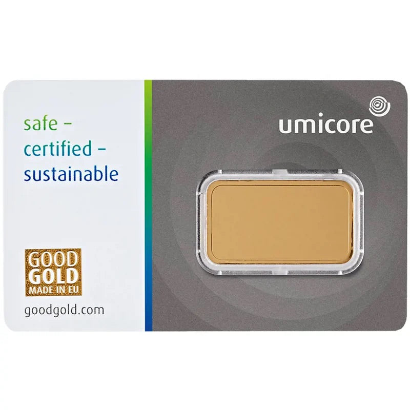 UMICORE 10G STAMPED GOLD BAR