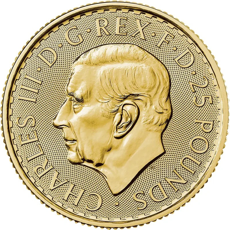 2023 KING CHARLES III BRITANNIA GOLD 1/4OZ COIN