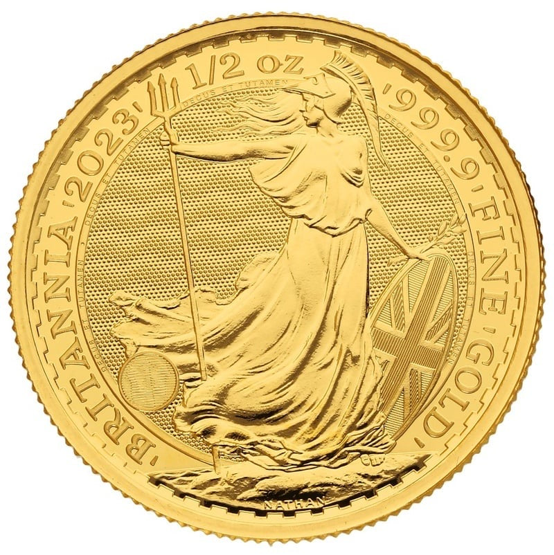 2023 QUEEN ELIZABETH II BRITANNIA GOLD 1/2 OZ COIN