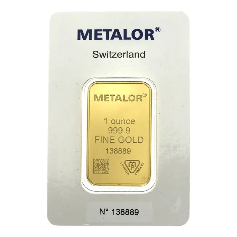 METALOR 1OZ STAMPED GOLD BAR