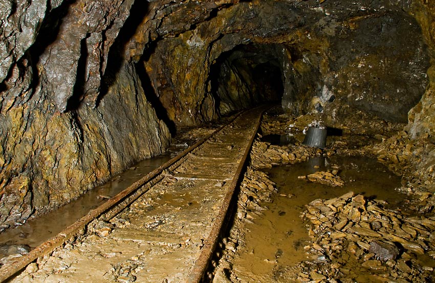 Deserted Clogau Gold Mine Shaft