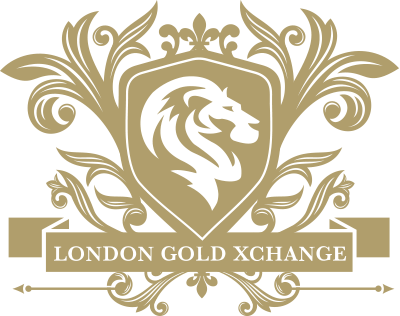 Gold Lion Crest with London Gold Xchange Banner